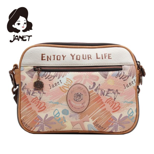 JANET FLOWERY CITY Tašna damska J-009C  25x7x19 - J-009C NS34287