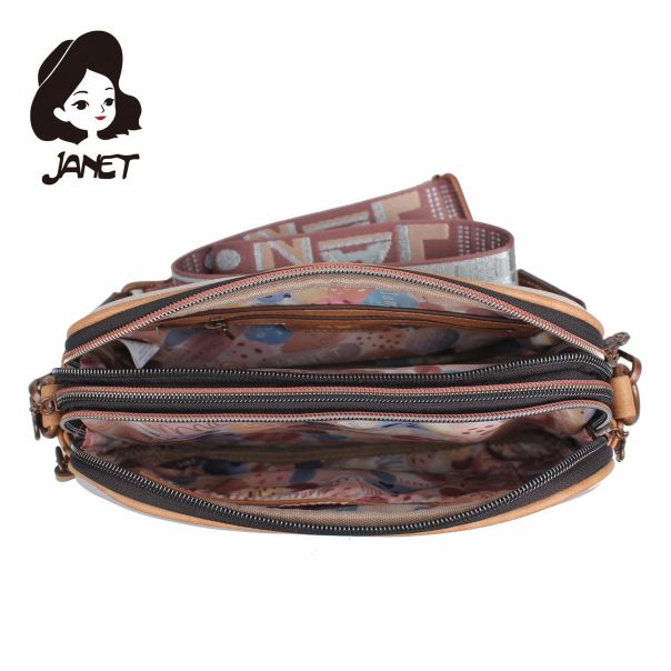 JANET FLOWERY CITY Tašna damska J-009C  25x7x19 - J-009C NS34287