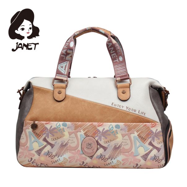 JANET FLOWERY CITY Tašna damska J-017B 47x23x27 - J-017B NS34283
