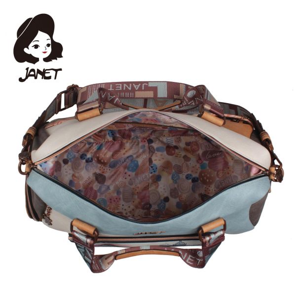 JANET FLOWERY CITY Tašna damska J-017B 47x23x27 - J-017B NS34283