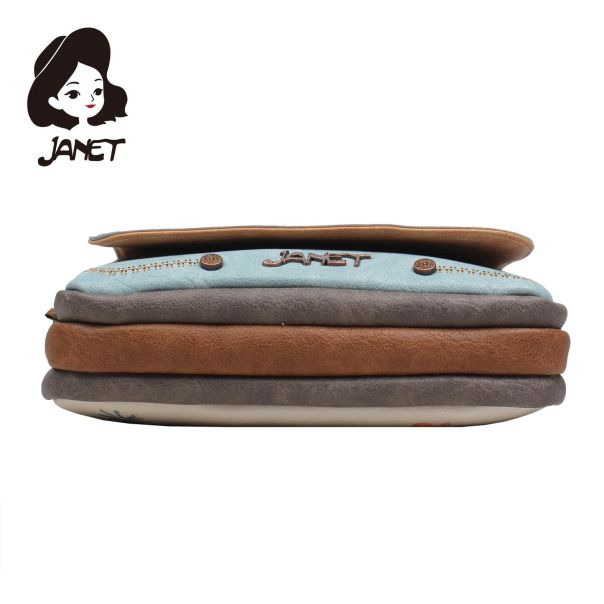 JANET FLOWERY CITY Tašna damska J-031B  24x6x18 - J-029C NS34291