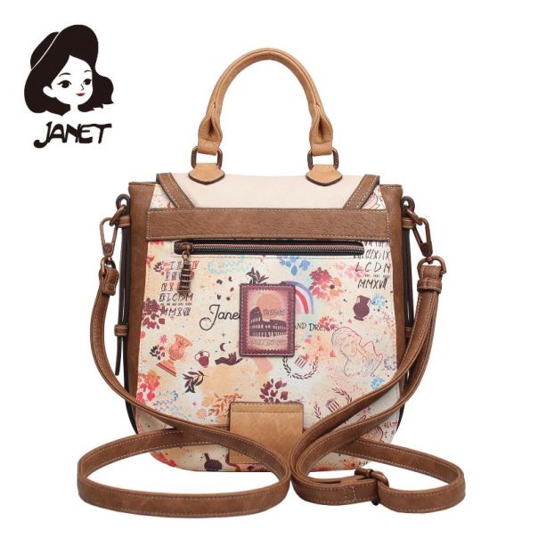 JANET TOUR OF ROME Tašna damska J-038 2025 31x12.5x24.5 - J-038 NS34255