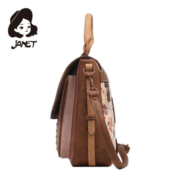 JANET TOUR OF ROME Tašna damska J-038 2025 31x12.5x24.5 - J-038 NS34255