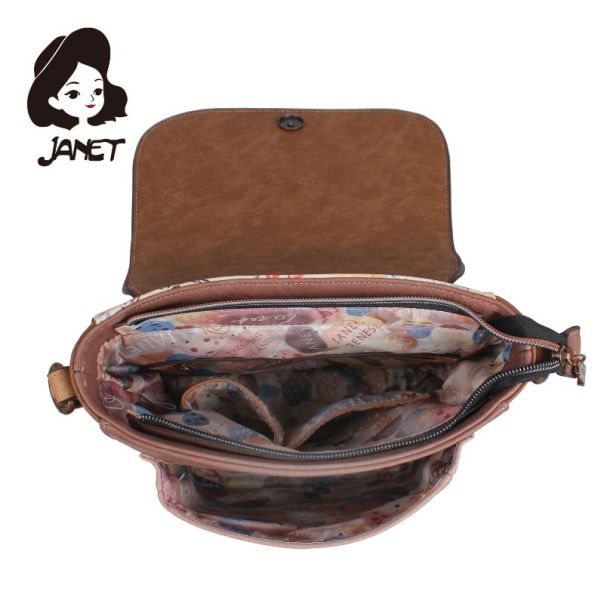 JANET TOUR OF ROME Tašna damska J-038 2025 31x12.5x24.5 - J-038 NS34255