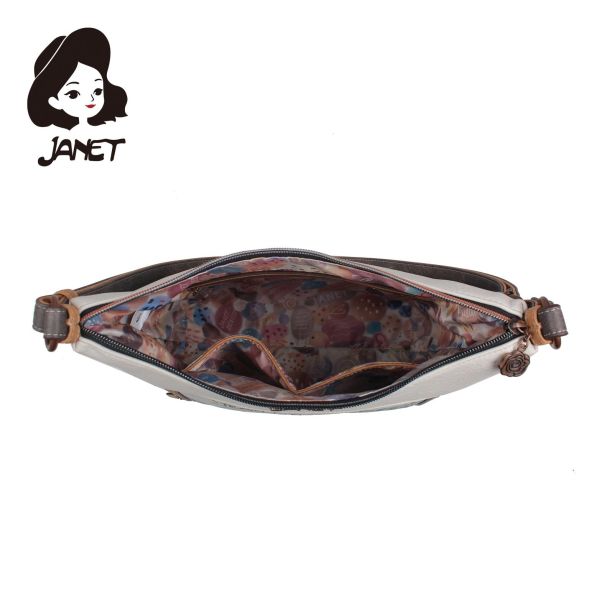 JANET FLOWERY CITY Tašna damska J-048B  30x12x28 - J-048B NS34293
