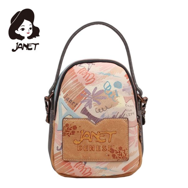 JANET FLOWERY CITY Tašna damska J-056B 17x10x20.5 - J-056B NS34296