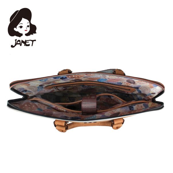 JANET FLOWERY CITY Tašna damska J-081B 41x6.5x32 - J-081B NS34285