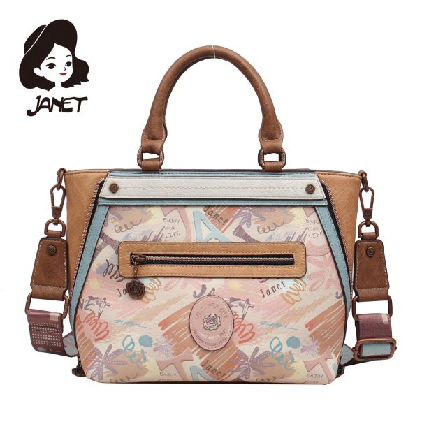 JANET FLOWERY CITY Tašna damska J-082A 43x14x24 - J-082A NS34298