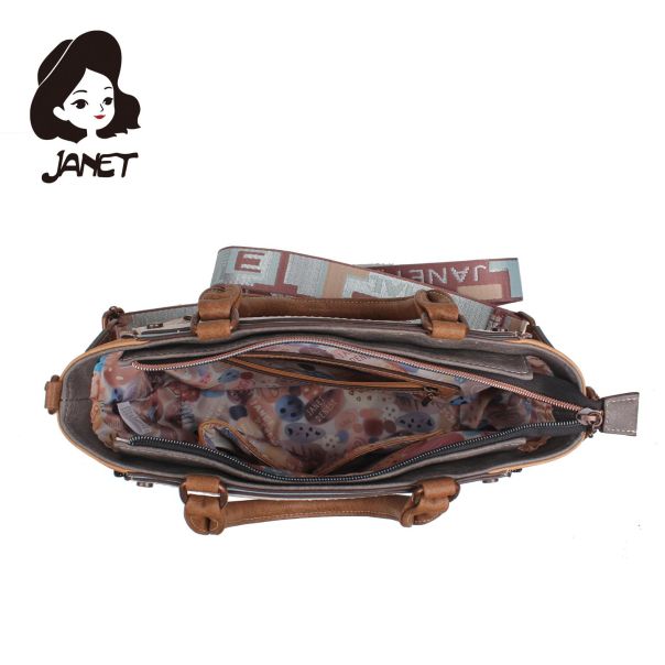JANET FLOWERY CITY Tašna damska J-082A 43x14x24 - J-082A NS34298