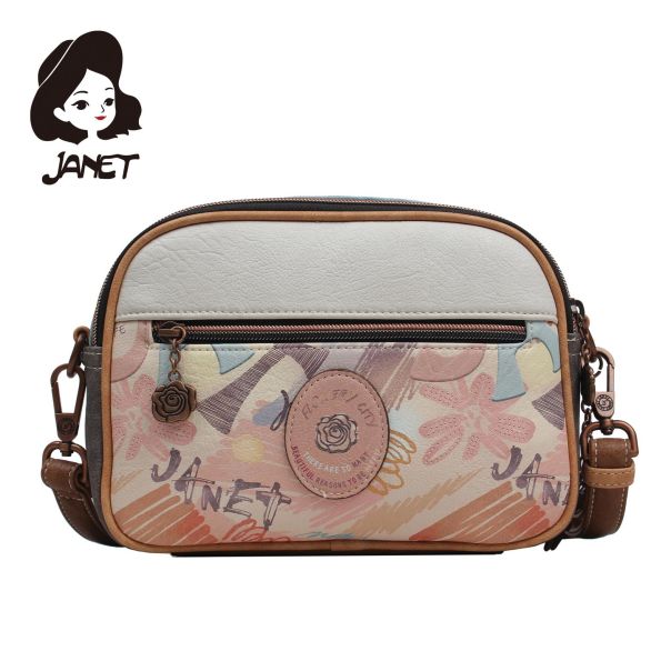 JANET FLOWERY CITY Tašna damska J-092A 22x8x17 - J-092A NS34300