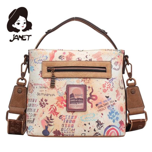 JANET TOUR OF ROME Tašna damska J-111 2025 23x12.5x21 - J-111 NS34267