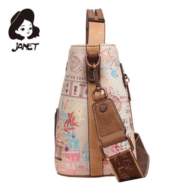 JANET TOUR OF ROME Tašna damska J-111 2025 23x12.5x21 - J-111 NS34267