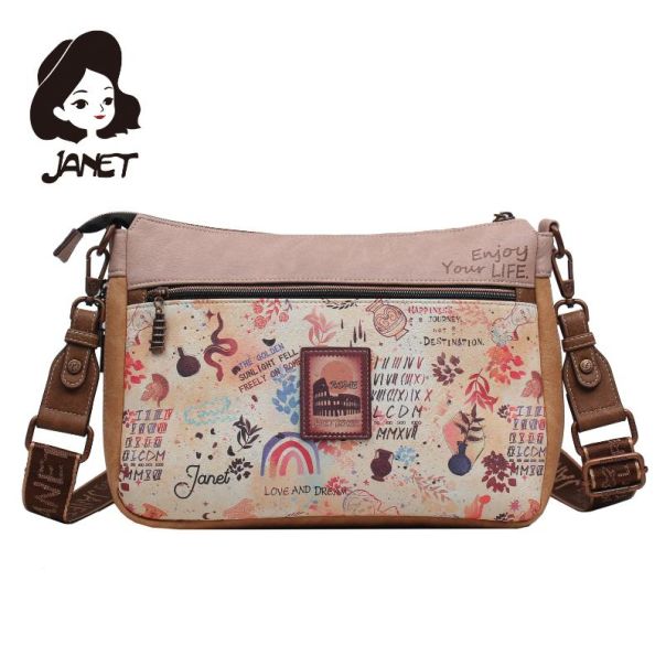 JANET TOUR OF ROME Tašna damska J-117 2025 24x10x21 - J-117 NS34272