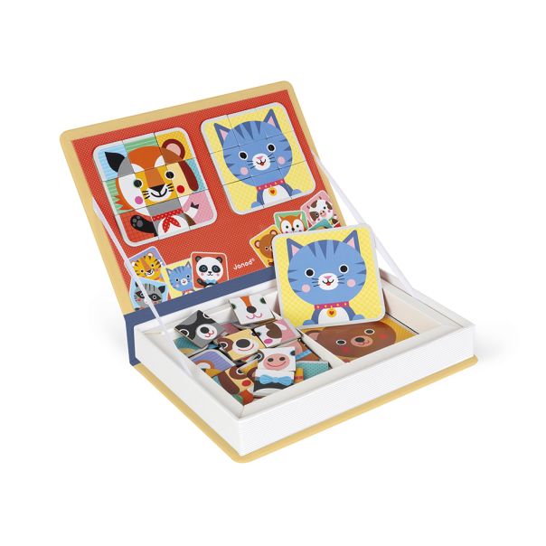 JANOD  Edukativni set Magnetna knjiga - Mix & Match Životinje - J02587