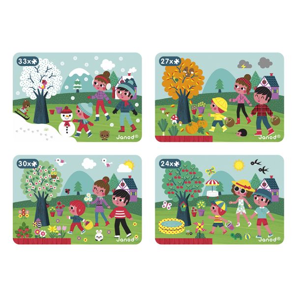JANOD Kutija sa magnetima 4 godišnja doba Magnetibook - J02721