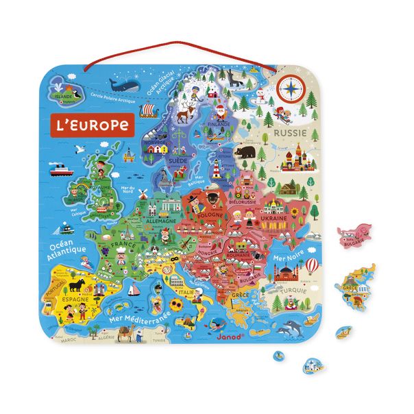 JANOD Edukativni set Magnetna evropska karta - J05476