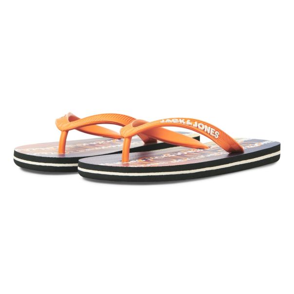 JACK & JONES JUNIOR Papuče za plažu FLIP FLOP JNR, narandžaste - 12262315P