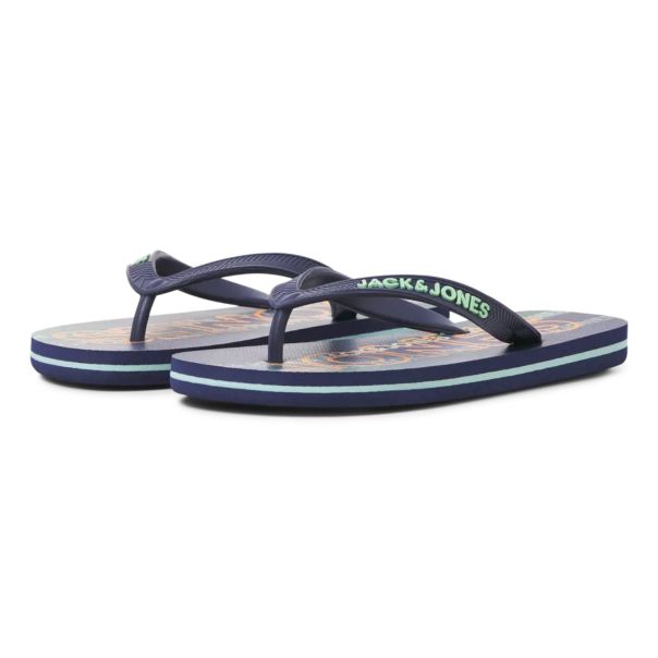 JACK & JONES JUNIOR Papuče za plažu FLIP FLOP JNR, zelene - 12262315Z