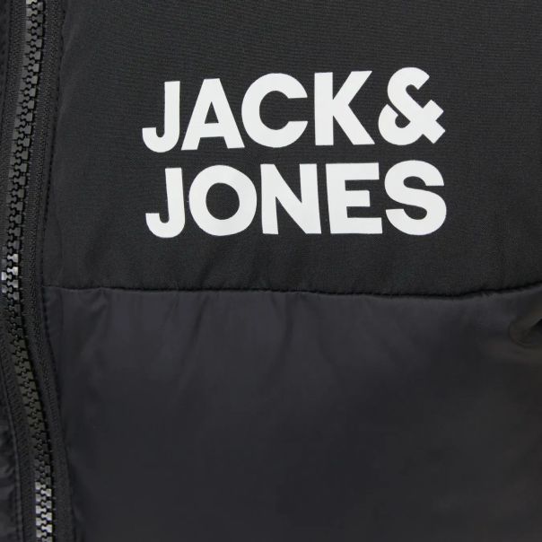 JACK & JONES JUNIOR Prsluk za dečake JJETOBY, crni - 12236914B