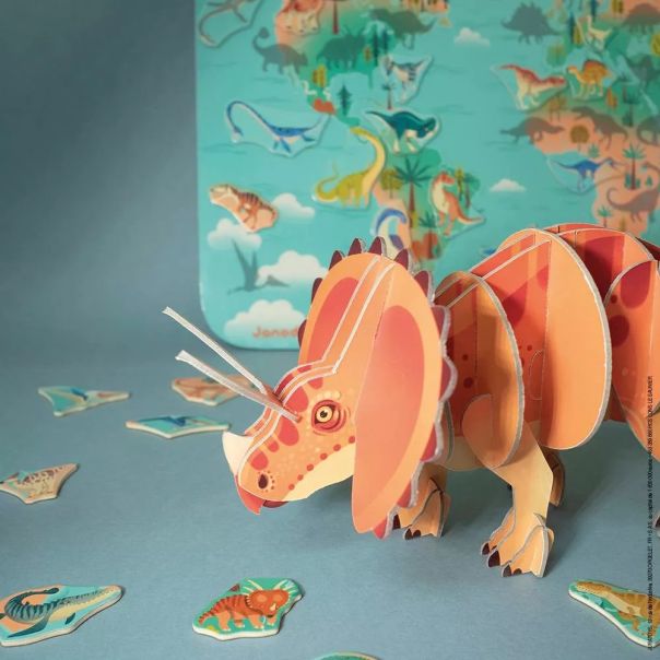 JANOD 3D Puzzle Triceratops - J05838