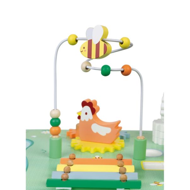 JANOD Drveni sto za igru sa aktivnostima Farma - J05327