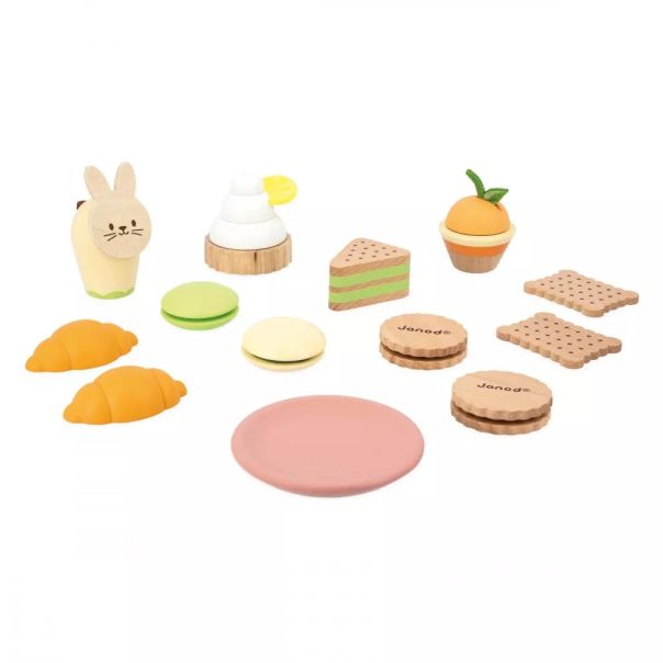 JANOD Drvena igračka Štand za kolačiće i peciva - J06557