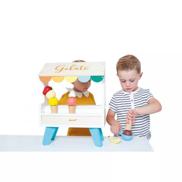 JANOD Drvena igračka Štand za sladolede - J06558