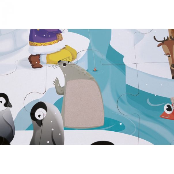 JANOD Puzzle za decu Život na ledu - 20 delova - J02773