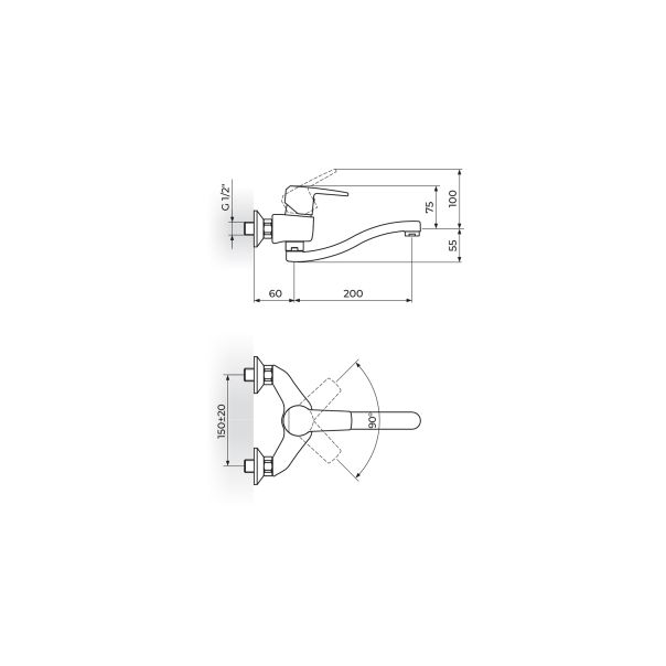 ROSAN CUBO BATERIJA ZIDNA JC3212S - 8606007526561
