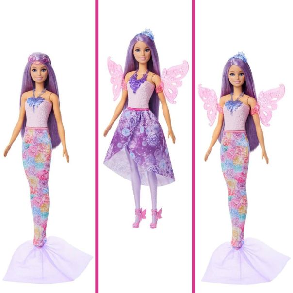Barbie Set sa repom sirene i krilima - EP2889895