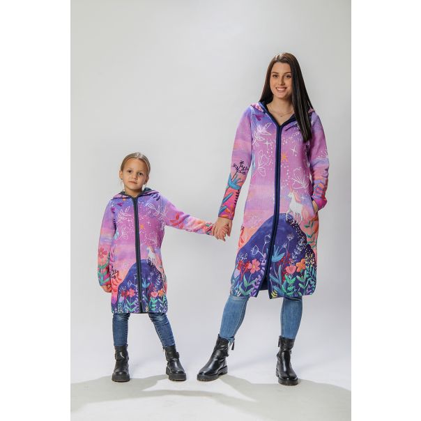 BAIKA Štrikani kaput za žene - Jednorog - KOUNI