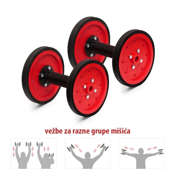 Jednorucni tockovi za trbušnjake Iron Sport model TZT-06 (par) - TZTDS08