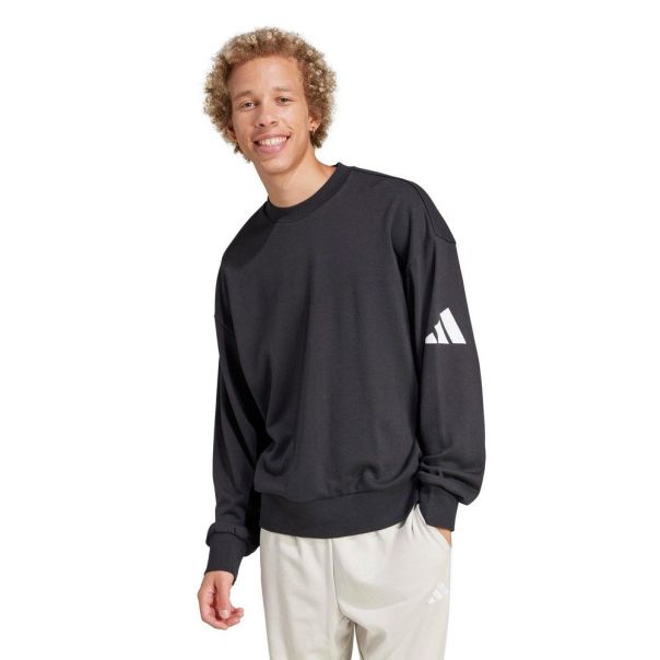 ADIDAS Duks essentials loose fit 3 bar logo sweatshirt M - JF3576