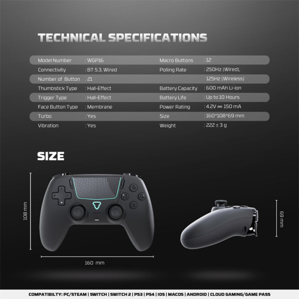 Joypad Fantech WGP16 Nova II crni - G223721