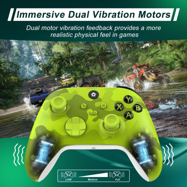 Joypad WIFI kontroler za XBOX One, XBOX X series, PC Windows, PS 3 army zelena - 214002