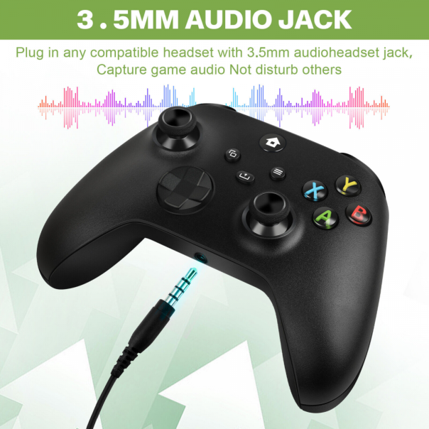 Joypad WIFI kontroler za XBOX One, XBOX X series, PC Windows, PS 3 crni - 213997-1