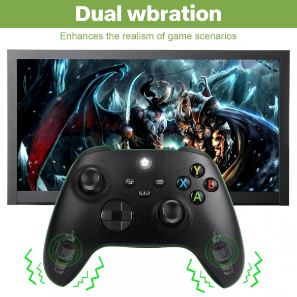 Joypad WIFI kontroler za XBOX One, XBOX X series, PC Windows, PS 3 crni - 213997-1