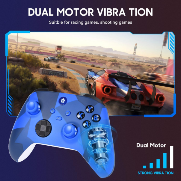 Joypad WIFI kontroler za XBOX One, XBOX X series, PC Windows, PS 3 mermerno plava - 214000-1