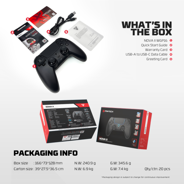 Joypad wireless charging dock Fantech ACGP05 WGP16, PS5 compatible beli - 224151