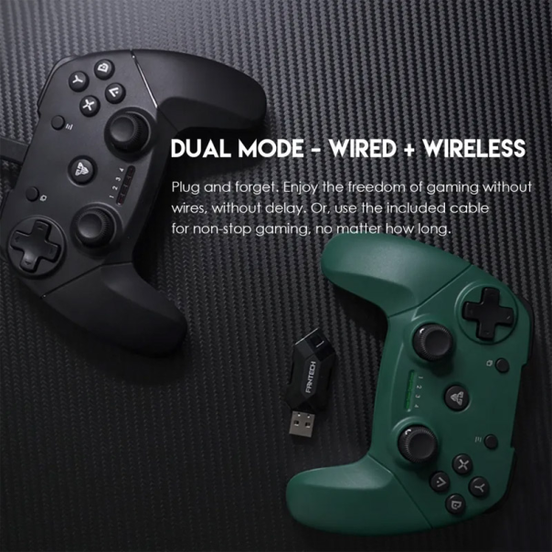 Joypad wireless Fantech WGP12 Revolver II zeleni - G214014