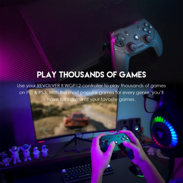 Joypad wireless Fantech WGP12 Revolver II zeleni - G214014