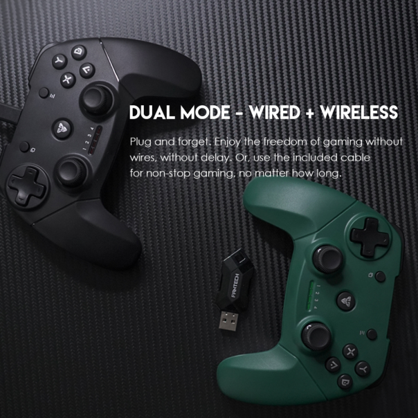 Joypad wireless Fantech WGP12 Revolver II zeleni - 214014-1