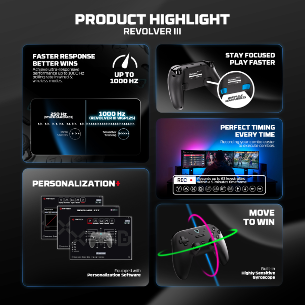 Joypad wireless Fantech WGP12S Revolver III crni - 223249