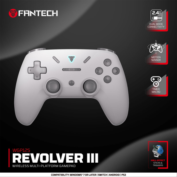Joypad wireless Fantech WGP12S Revolver III sivi - G223250