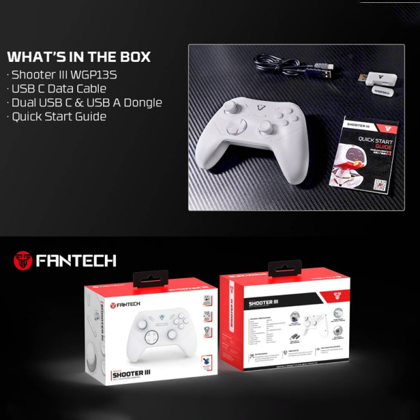 Joypad wireless Fantech WGP13S Shooter III beli - G217306