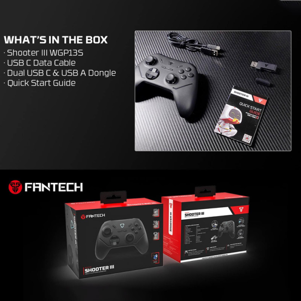 Joypad wireless Fantech WGP13S Shooter III crni - G217305