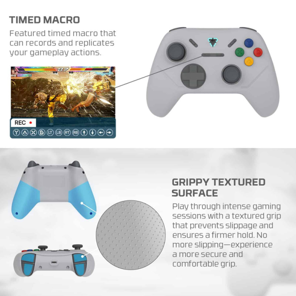 Joypad wireless Fantech WGP13s Shooter III Super Maxfit sivi - G220827