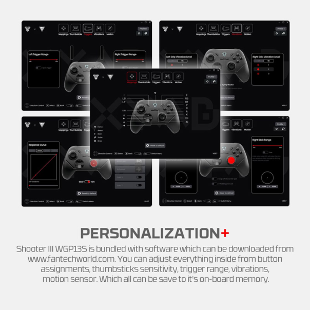 Joypad wireless Fantech WGP13s Shooter III Super Maxfit sivi - G220827