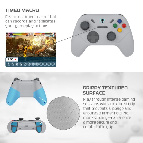 Joypad wireless Fantech WGP13S shooter III Super Maxfit sivi - 220827