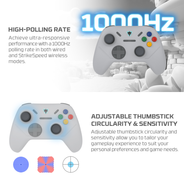 Joypad wireless Fantech WGP13S shooter III Super Maxfit sivi - 220827